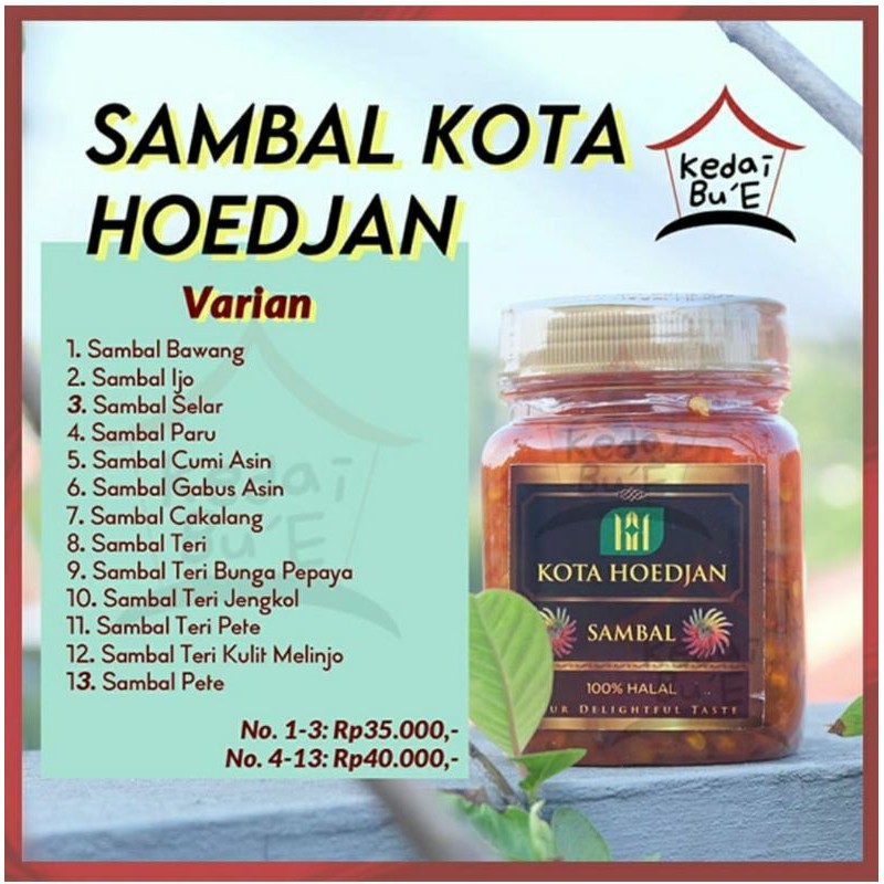 

Sambal Kota Hoedjan