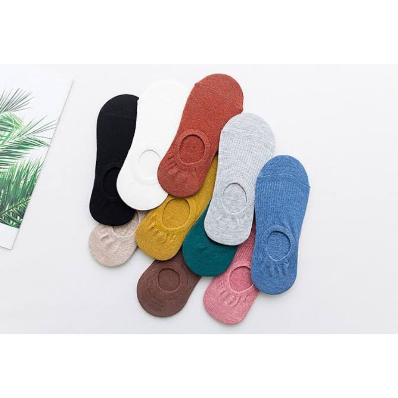 MN Kaos Kaki Balet Pendek Dibawah Semata Kaki Wanita Pria INVISIBLE Hidden SOCK-6