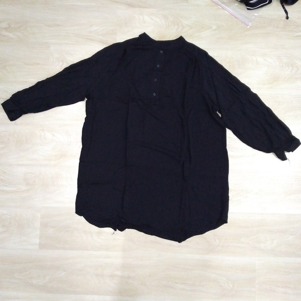 H&M Tunik - Hitam ( Baju/Tunik/Blouse Wanita Perempuan Casual ) H&M