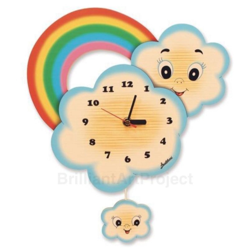 JAM DINDING ANAK KARAKTER LUCU