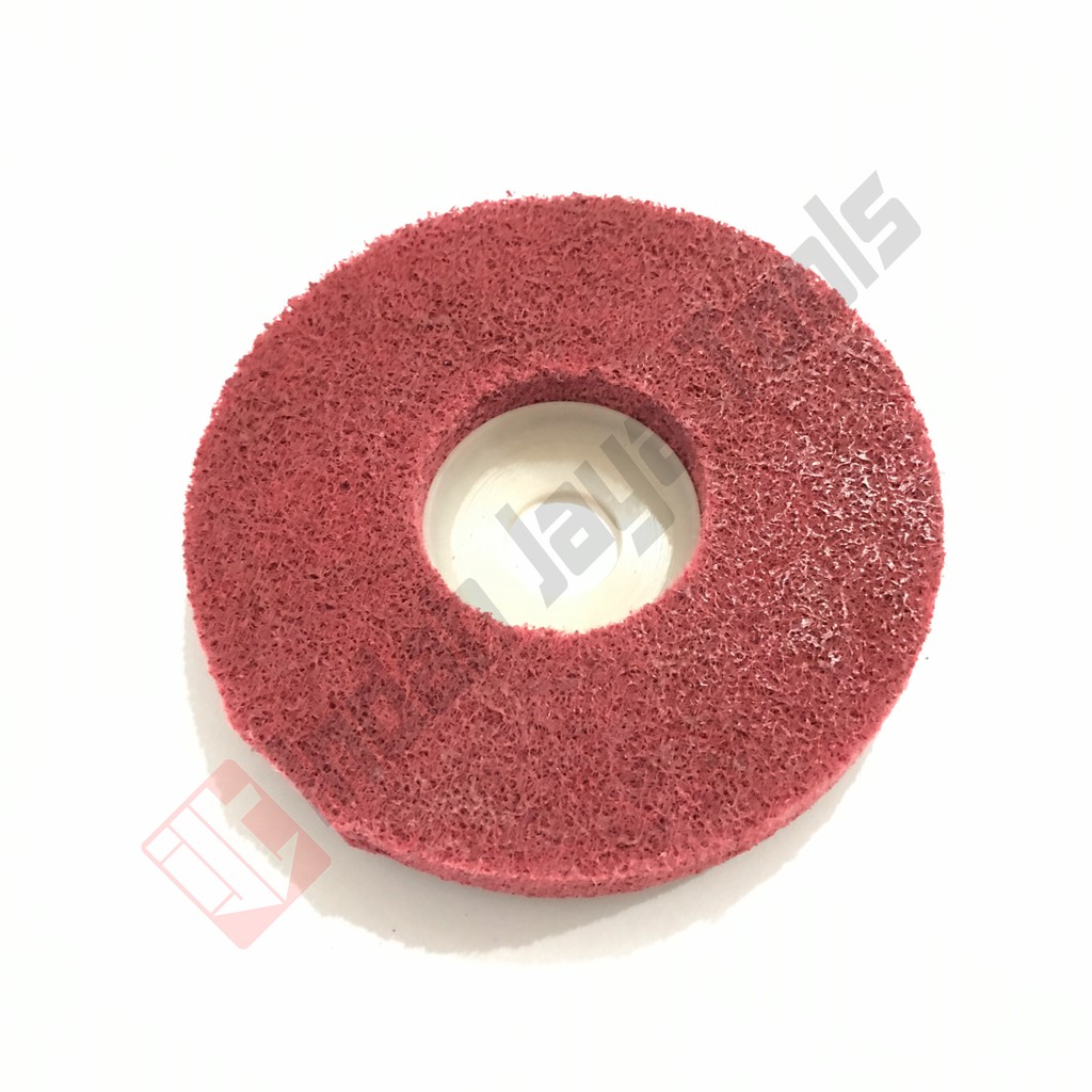 GT JAPAN MERAH Non Woven Abrasive 4 Inch Poliac Poliak Poles Stainless Woolen