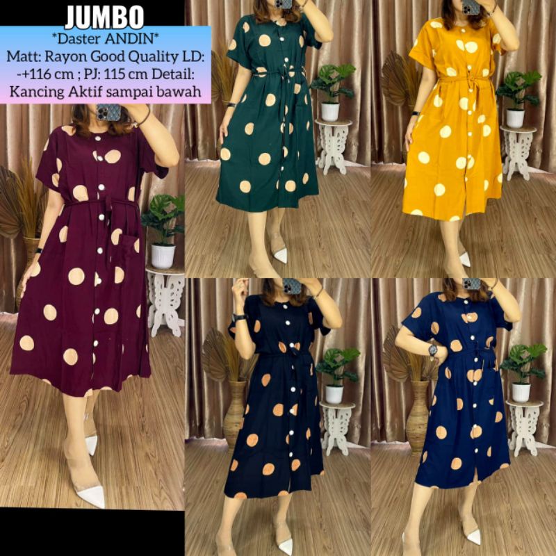 DASTER JUMBO ANDIN BUSUI VIRAL|DASTER ANDIN BUSUI MOTIF BOLA COKLAT