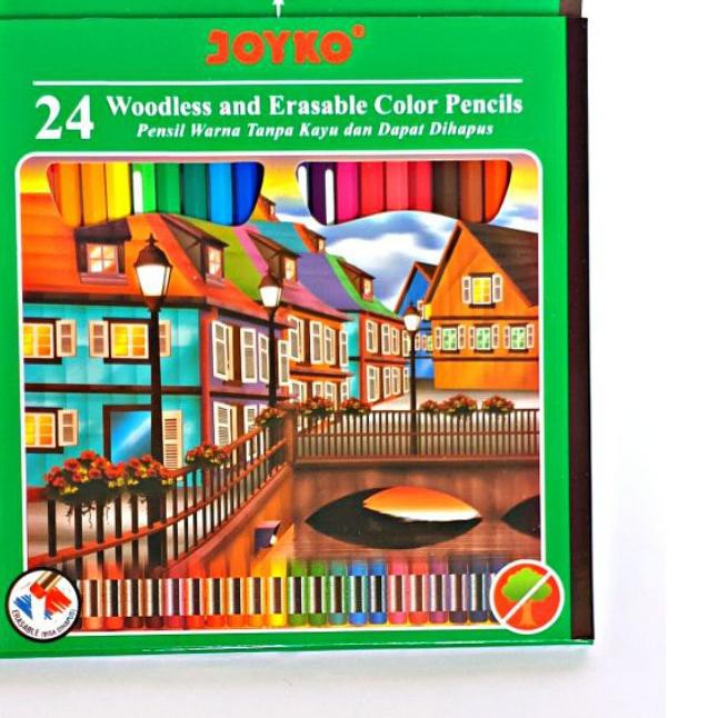 

Diskon!! KODE-288 Pensil Warna Joyko Bisa Dihapus 24 Warna