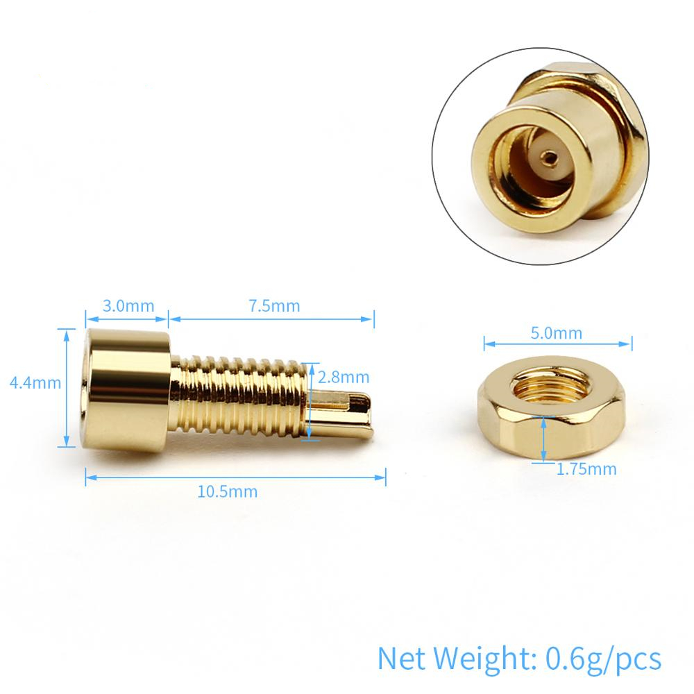 1pair DIY Earphone Universal MMCX socket female seat High quality beryllium copper pin IE800 female seat for Earphones