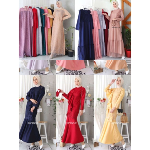 KHUSUS PREORDER GAMIS BRUKAT GAMIS TILLE ALLSIZE - BIGSIZE