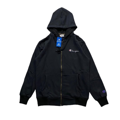 Jaket  Sweater Hoodie Zipper CHAMP SMALL SCRIPT – Edition Fashion Trendy Casual Pria Good Brand Quality Stylish
