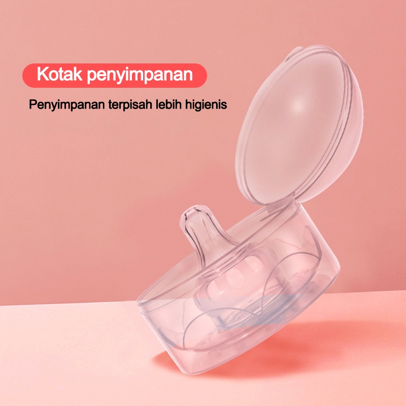 Pelindung puting saat menyusui silikon/Pelindung puting ibu menyusui/Breast shield bpa free/Nipple cover  L51