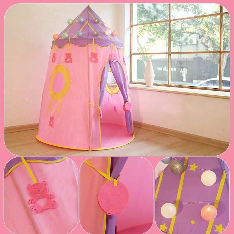 New Kids Tent Premium 263-3 Tenda Lipat Bintang Tenda Portabel Tenda Mainan Kids Tent Tenda Anak Karakter Tenda Lipat Tenda Bermain Anak Tenda Castle Anak