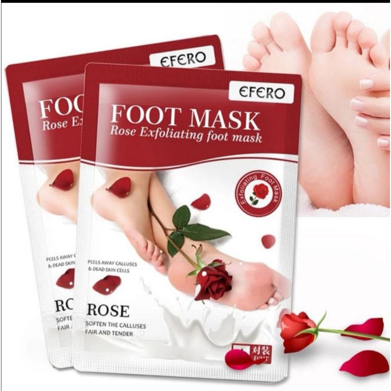 Efero Foot Mask kaki Foot Peeling Foot Exfloating Bunga Lavender Angkat Kulit Mati (1 Pasang)