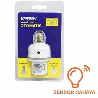KRISBOW Fitting Soket Socket Lampu SENSOR OTOMATIS