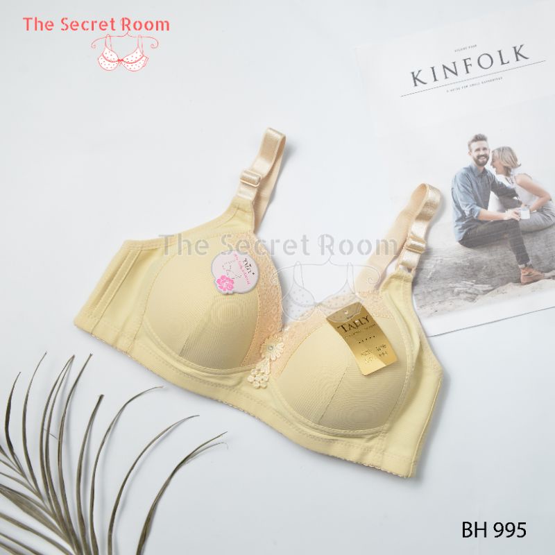 TALLY BRA BH 995 I SIZE 38-44 I CUP C | BUSA TIPIS I TANPA KAWAT I BAHAN KATUN