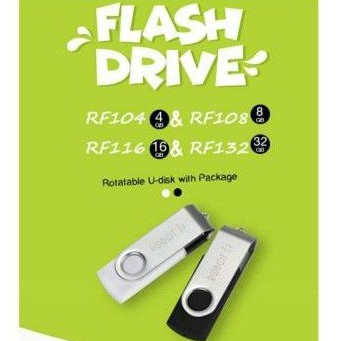 FLASHDISK USB 2.0 ROBOT RF108 Storage 8GB Rotatable U-Disk