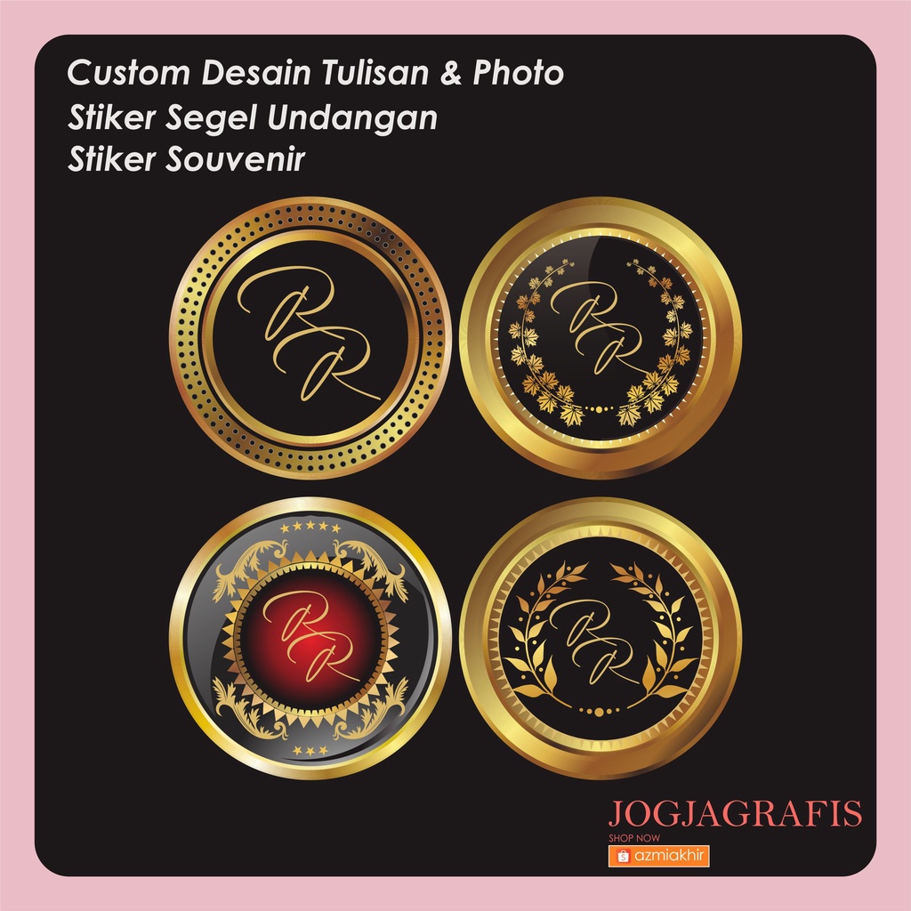 

[ 1 pack 100pcs ] Stiker Label / Stiker Segel / Stiker Wedding Souvenir / Cuting Bulat Vinyl free desain Template