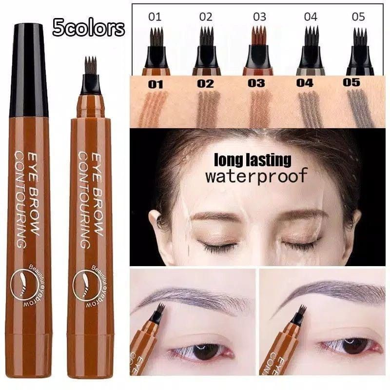 Eyebrow Pena alis Stamp waterproof Long Lasting /