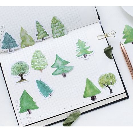 Label Stickers - Pine Forest (45pcs)