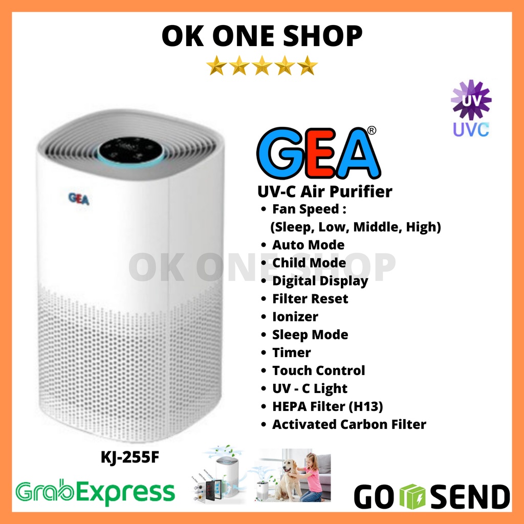 GEA Air Purifier UV-C KJ255F / Pembersih Udara UV-C Gea KJ-255F