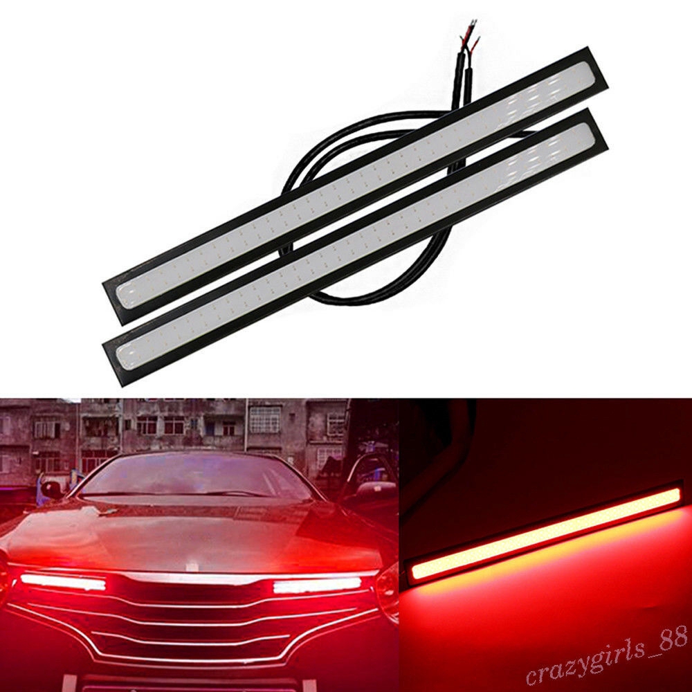 Hot Sale/2Pcs LED COB Daytime Running Light, Tahan Air DC12V Sumber Cahaya Mobil Parkir Kabut Bar Lampu S10