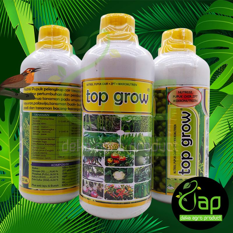 PUPUK NPK CAIR + ZPT TOP GROW 500ML kemasan asli