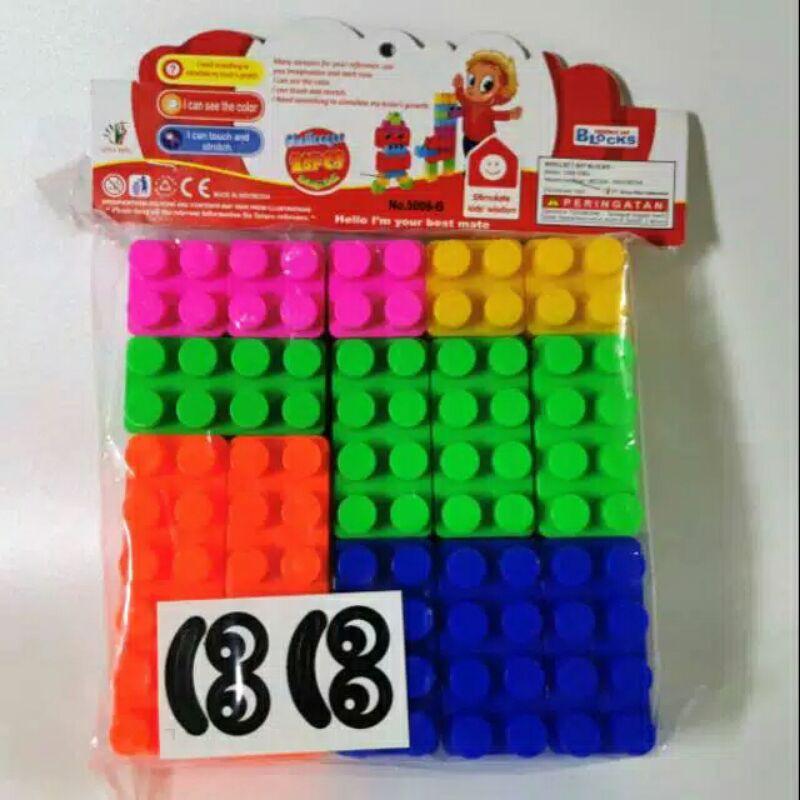 5008B mainan anak edukasi lego block besar isi 28pcs/ LEGO BLOCK BESAR