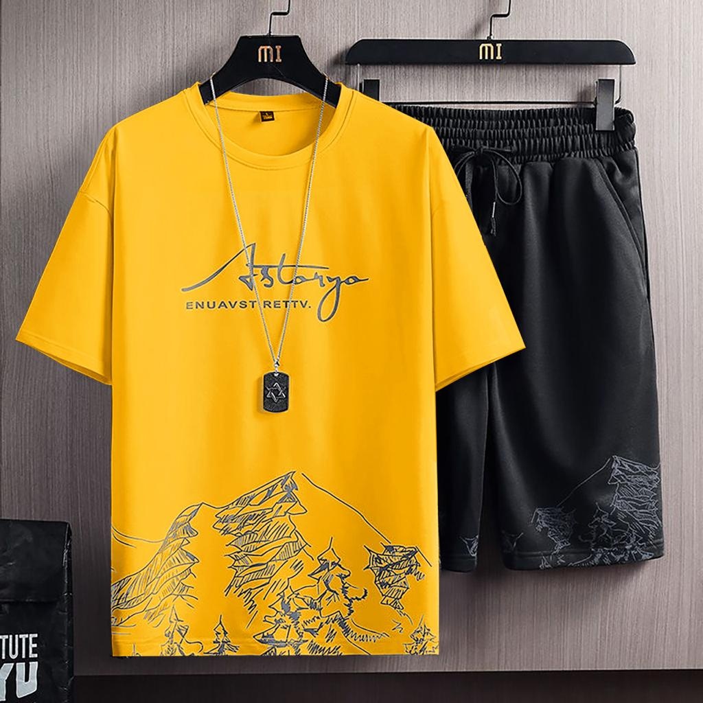 COD/ARPIOSSHOP - STELAN ASTARYO -SETELAN PRIA SATU SET ( KAOS + CELPEN )