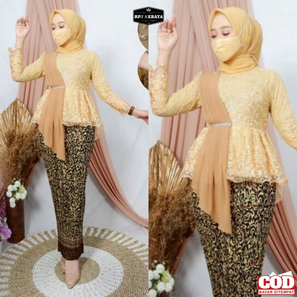 COD - KEBAYA AORORA SELENDANG - KEBAYA MODERN - KEBAYA WISUDA - KEBAYA PESTA - ATASAN KEBAYA MODERN - KEBAYA-ZK-8