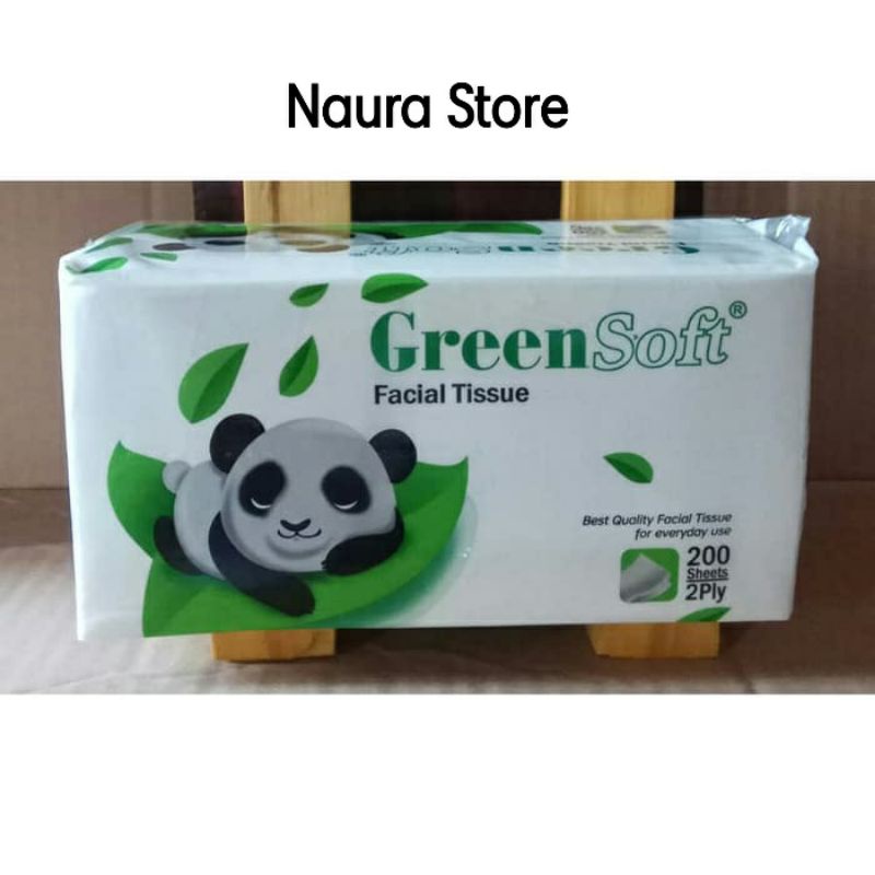 Tissue Green Soft Facial Pop Up