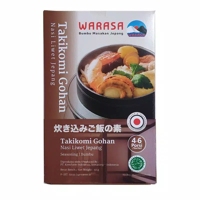 

Warasa Takikomi Gohan 50 gr