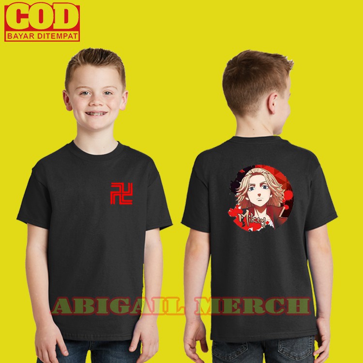 kaos anak tokyo revengers baju anak anime mikey