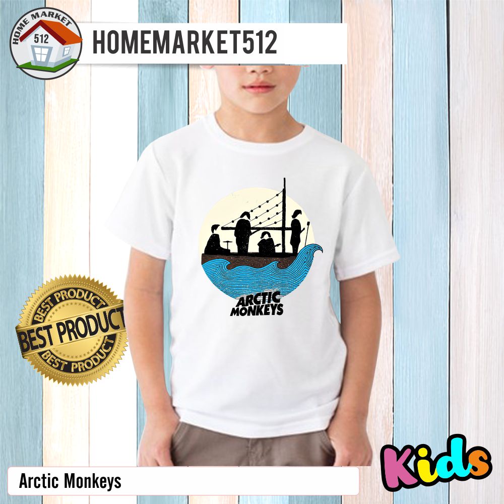 Kaos Anak Arctic Monkeys Kaos Band Kaos Anak Laki-laki Dan Perempuan Premium SABLON ANTI RONTOK | HOMEMARKET512