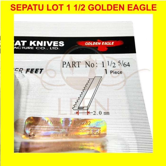 Sepatu Lot 1 1/2 2mm Golden Eagle Great Knives Klim Mesin Jahit LEEN