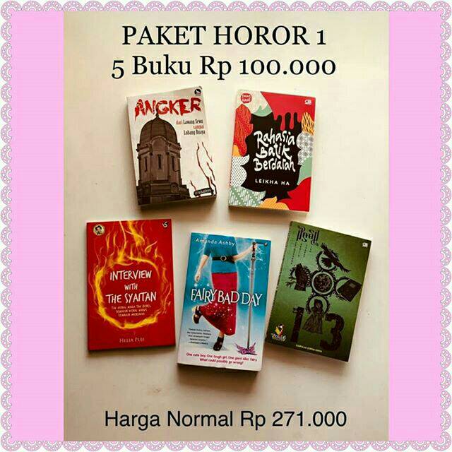 Jual BUKU PAKET HORROR | Shopee Indonesia