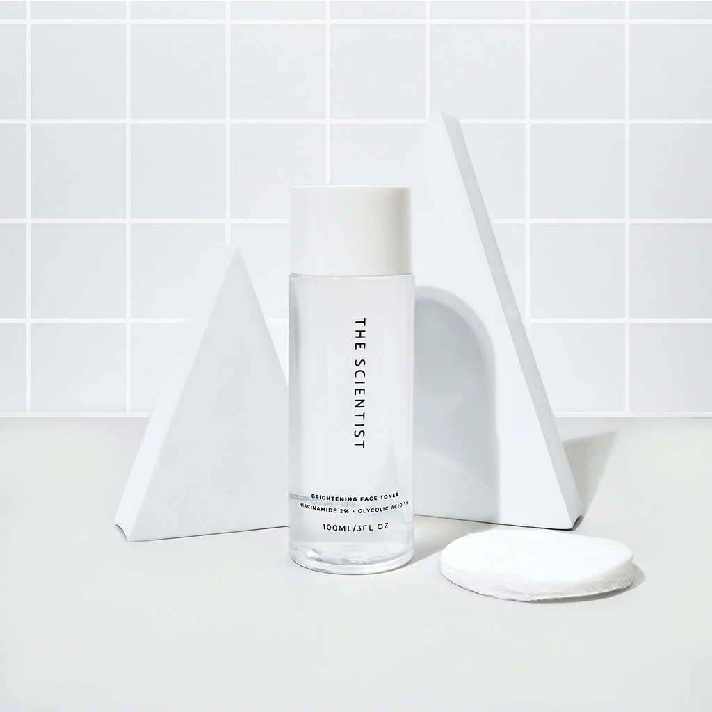 The Scientist - Brightening Face Toner - AHA 5% + Niacinamide 2% BPOM - Glycolic Vitamin B3 Whitenin