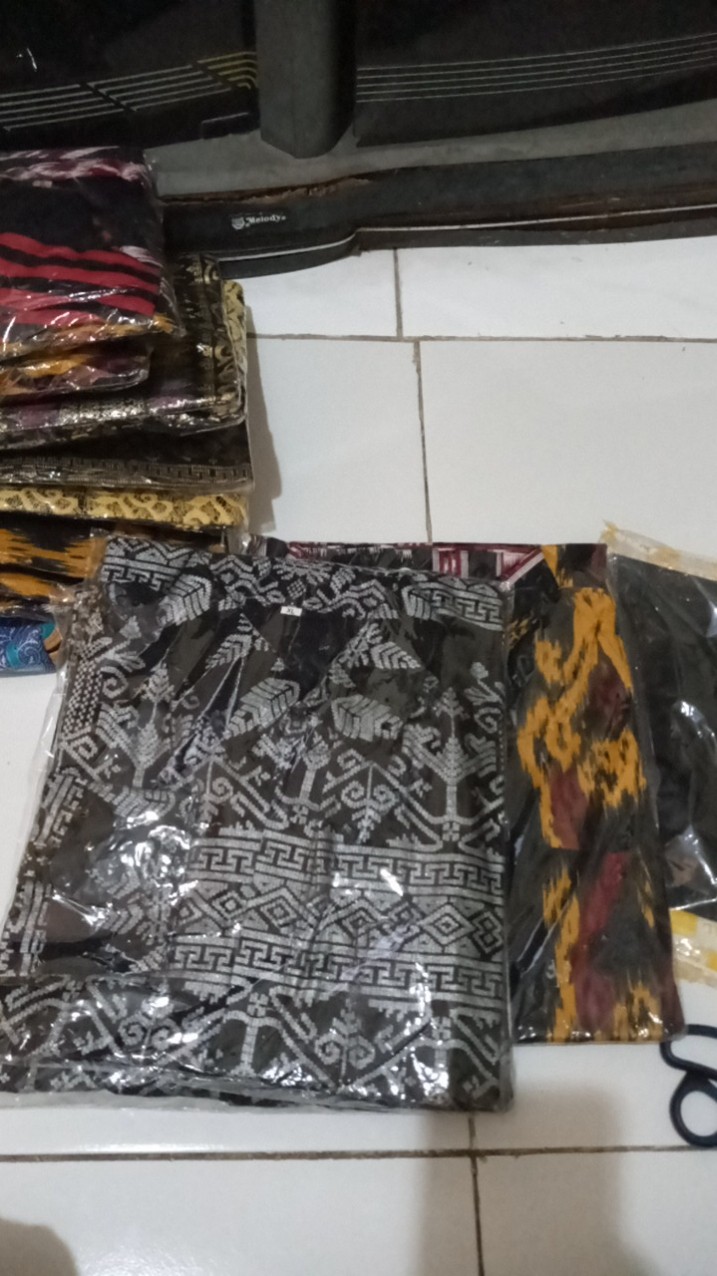 Bac021 New Kemeja Batik Pria Lengan Panjang 848vo Kemeja Pilot Pangkat Pdl