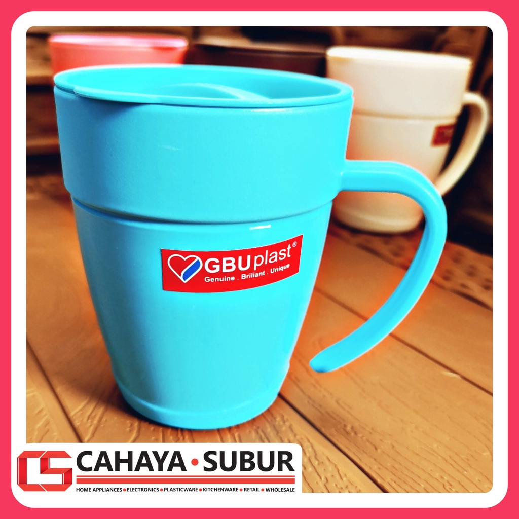 Gelas Tutup KIMMY 350ml Cangkir Mug Tutup Unik Premium Quality Model Tupperware Gbu-8