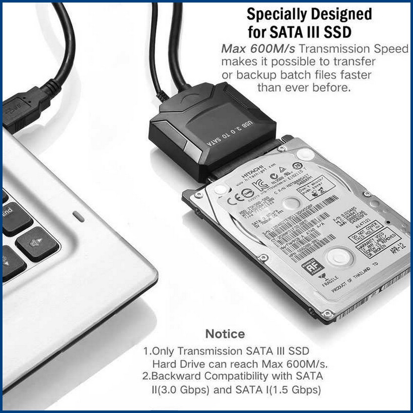 Sata to USB 3.0 Hard Drive Adapter Converter Hardisk PC/3.5/Laptop/2.5/SSD