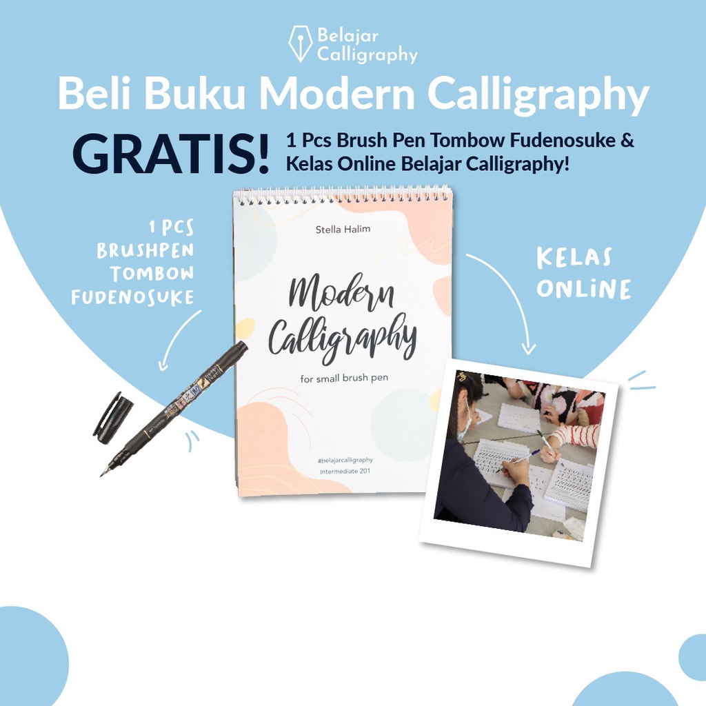 

Kelas dan Buku Belajar Calligraphy - Modern Calligraphy 201