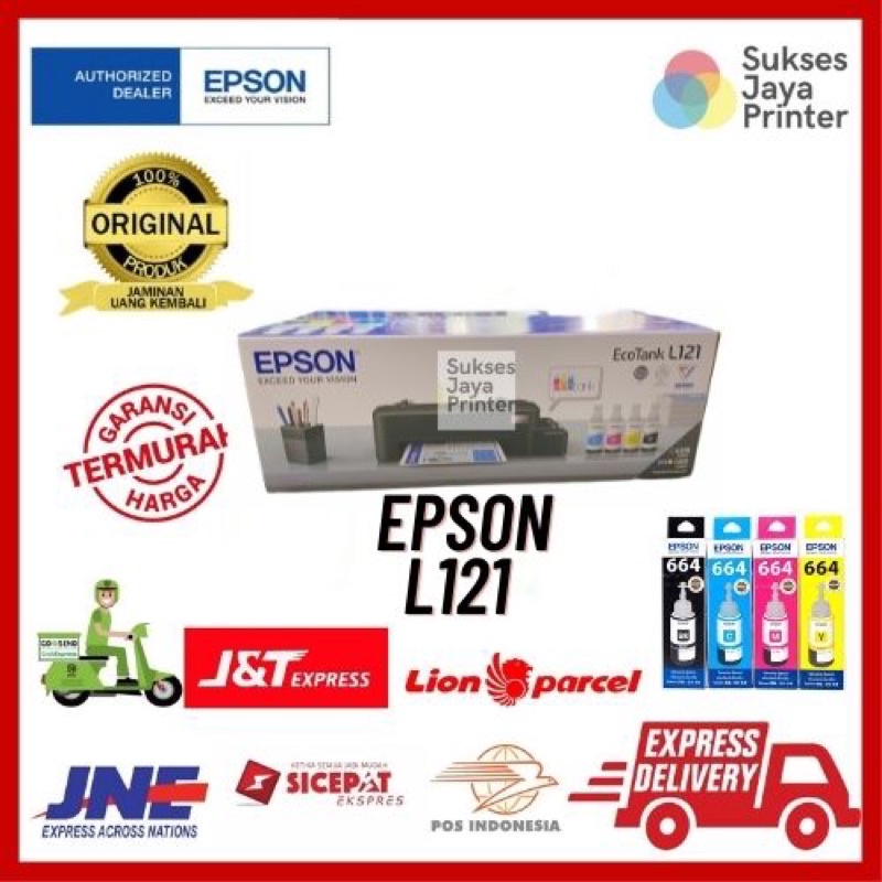 READY Printer EPSON L121 BARU PENGGANTI L120 HANYA PRINT ORIGINAL RESMI EPSON