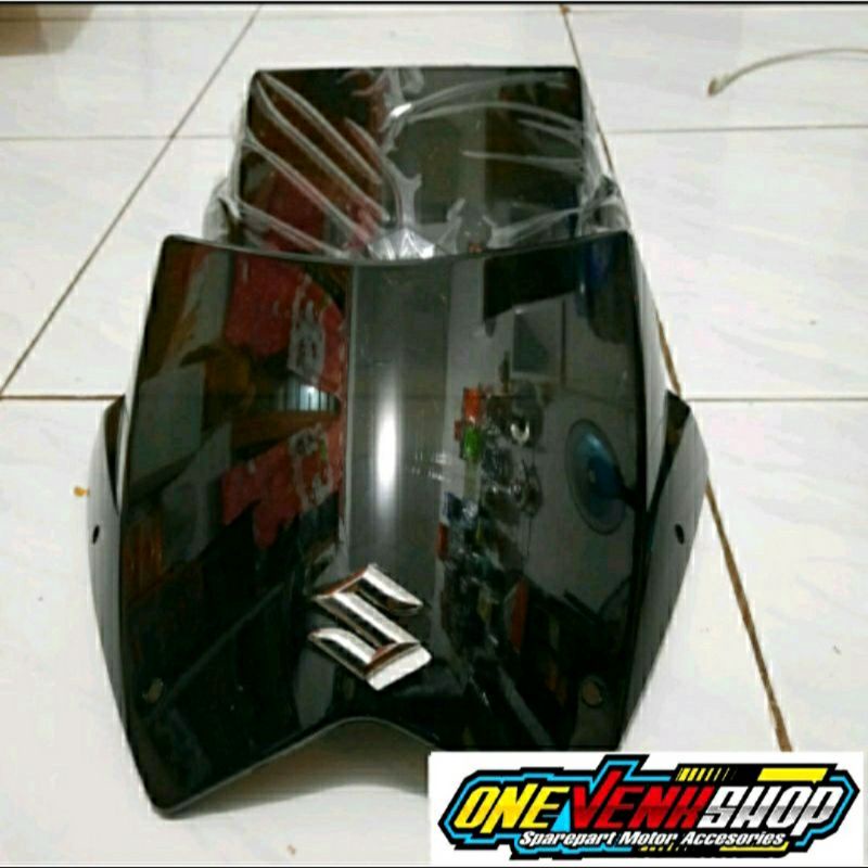 VISOR SGA SATRIA FU FACELIFT FL, BATOK SATRIA FU 150 VISOR TINGGI TERBARU +LOGO S