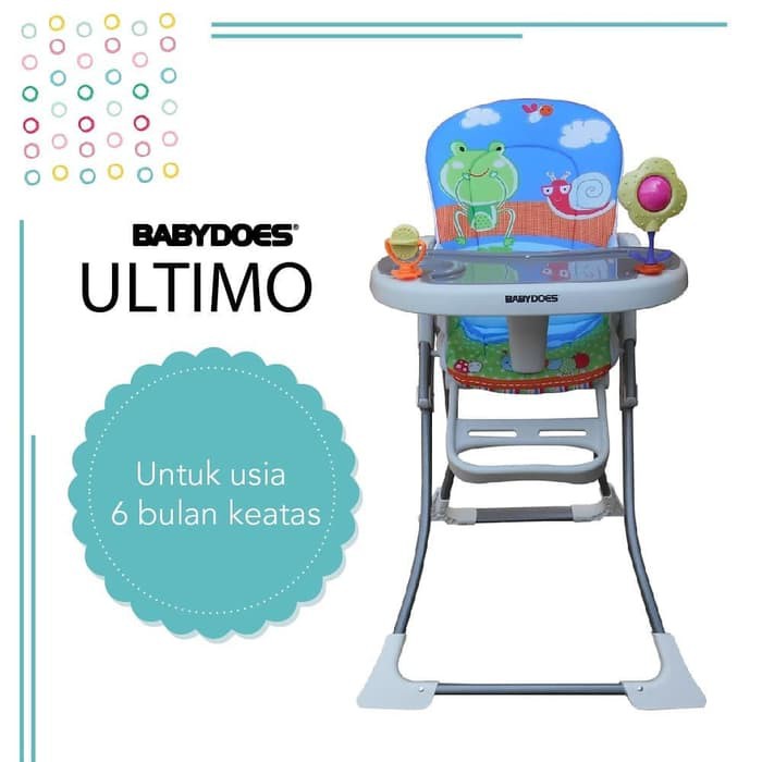 Makassar ! High Chair / Kursi Makan Bayi BabyDoes Ultimo