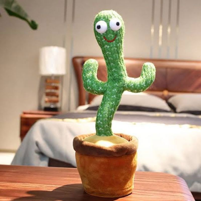 singing dancing cactus boneka kaktus joget