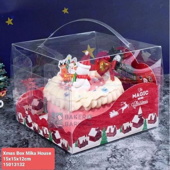 

Xmas Box Mika House 15x15 Kardus Kue Brownies Natal Christmas Cake Box bakernbar99 Ayo Beli