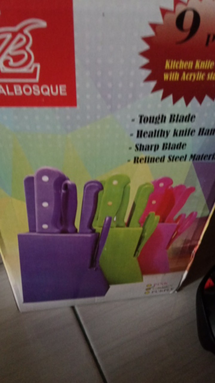 Pisau Set Warna/kitchen Knife Set/pisau Stainless Dapur