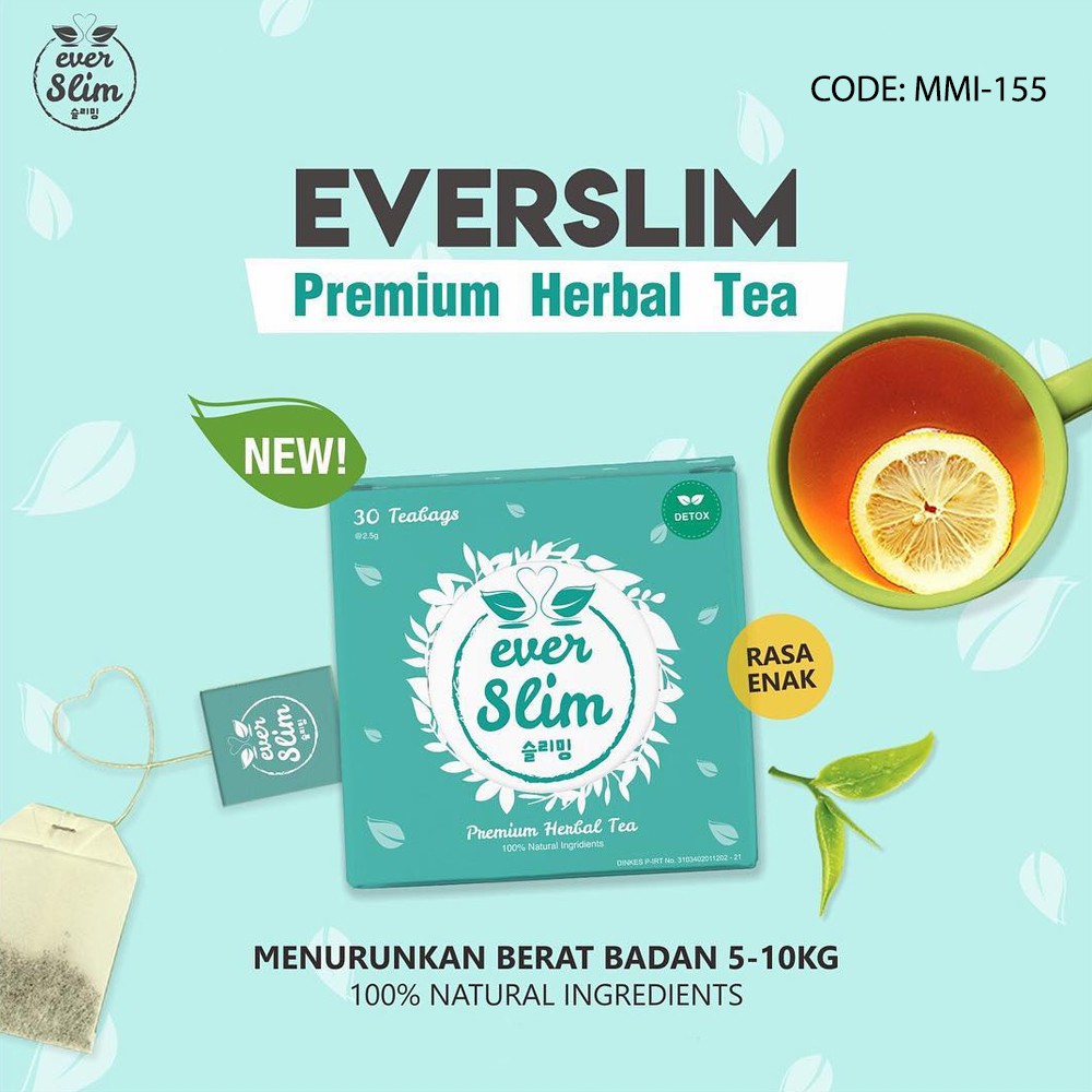 Ever White Ever Slim Tea Premium Herbal Tea Everwhite - MMI-154