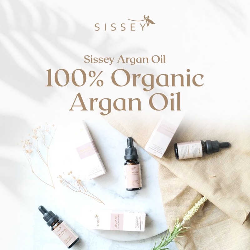 SISSEY ARGAN OIL 20ml UNTUK WAJAH & RAMBUT