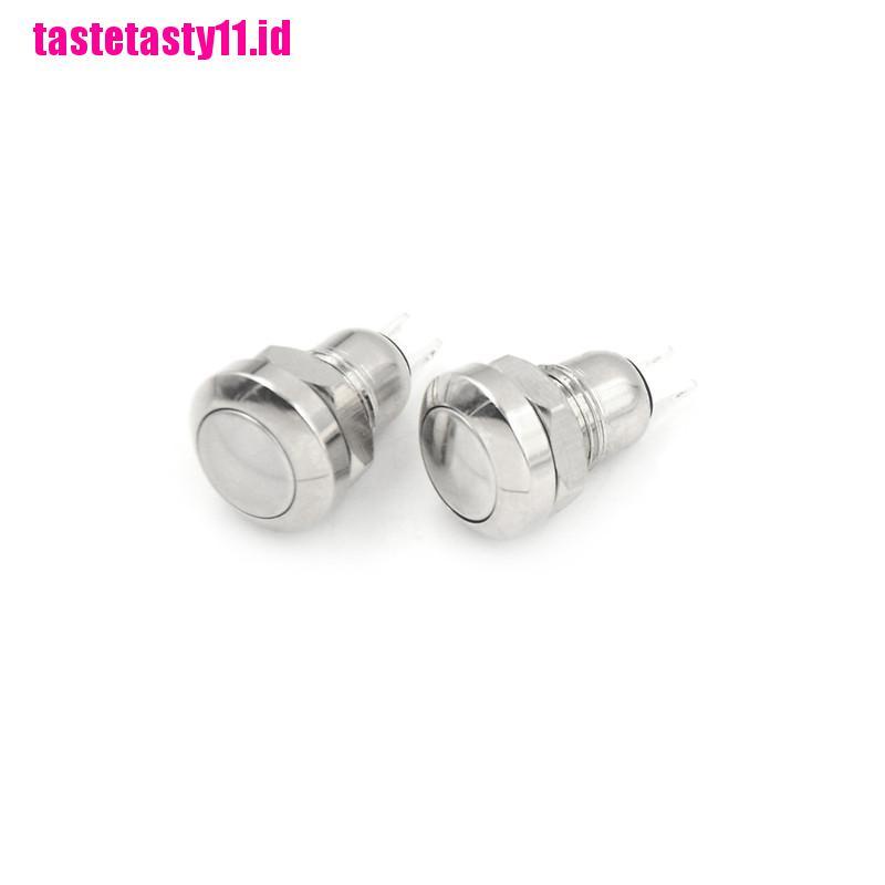 【TTID】2pcs 8mm Mini Micro 2Pin Metal Waterproof Momentary Push Button Switch