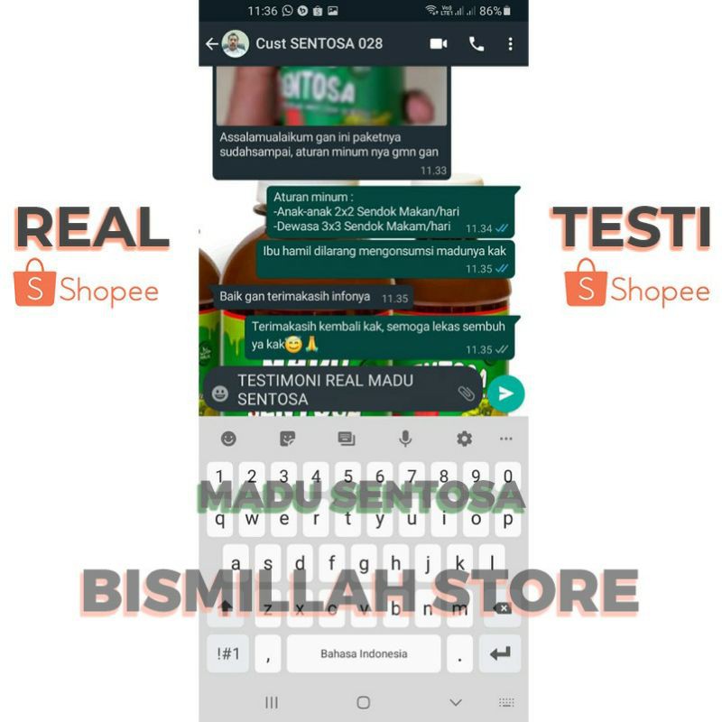 obat asam lambung kronis herbal ampuh atasi maag / magh sesak nafas napas gerd kronis akut sudah terbukti aman dan halal - madu herbal sentosa original 100%-4