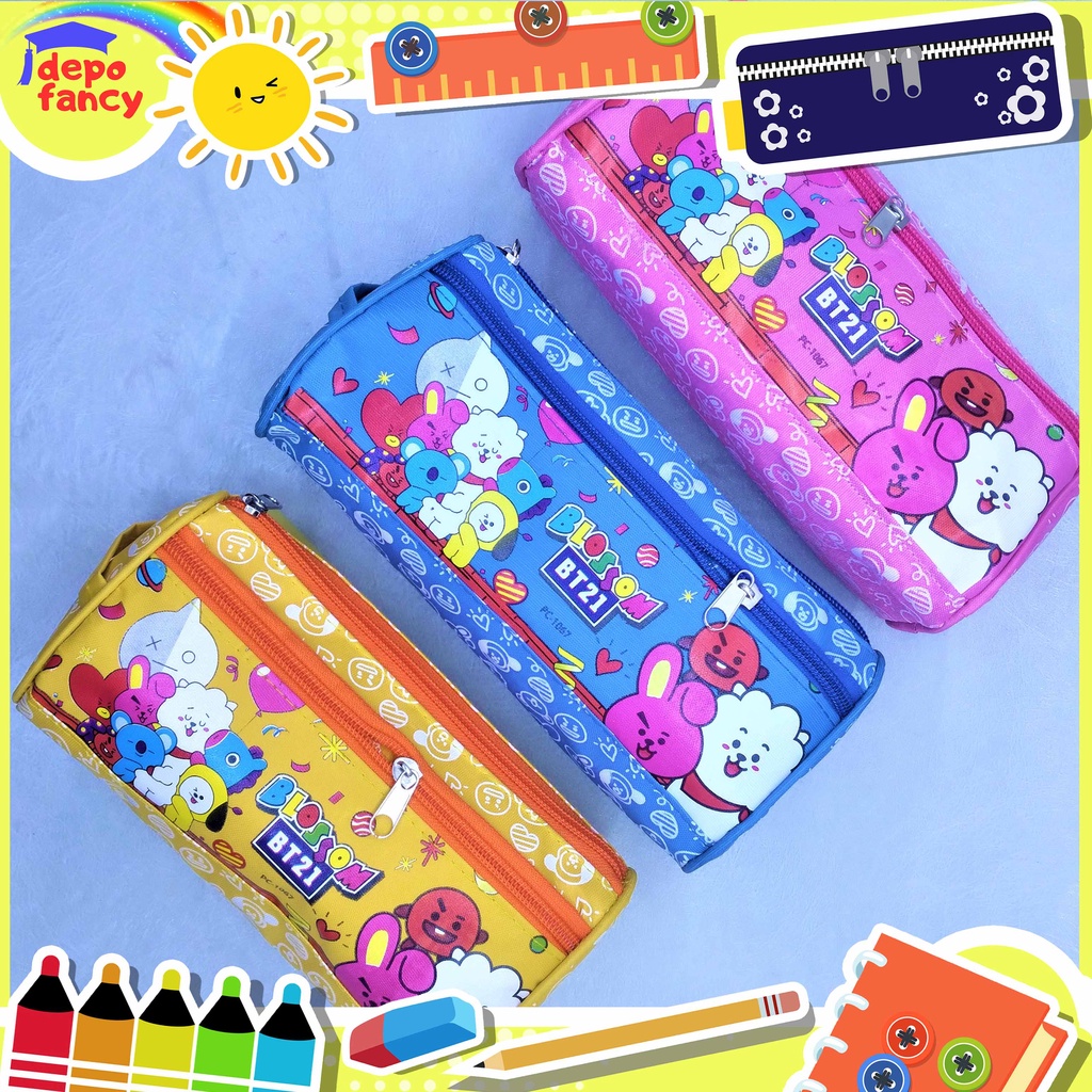 

Kotak Pensil 2 Resleting PC1067 / Tempat Pensil / Tepak Pensil / Pencil Case / Boks Pensil / Box Pen