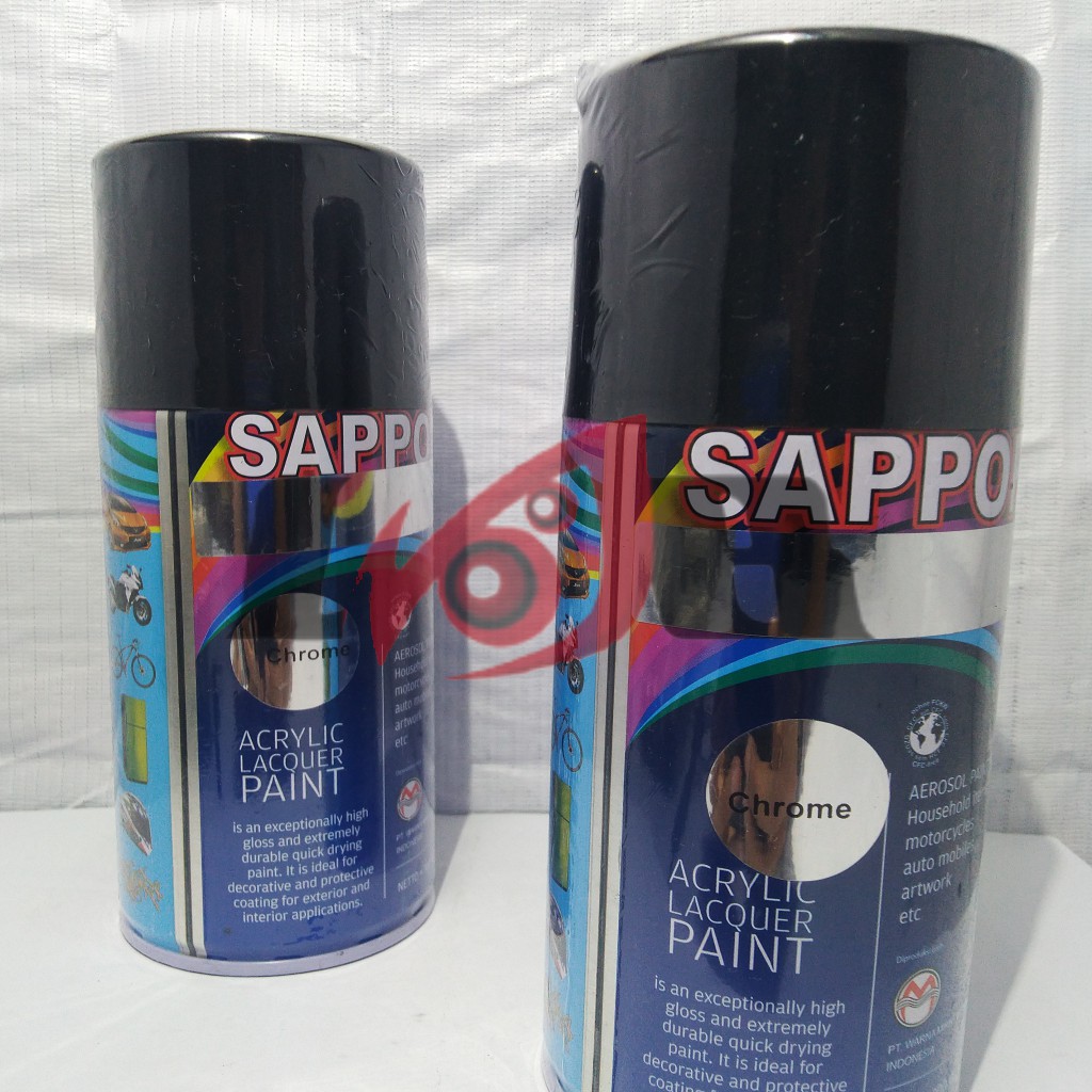 Sapporo Chrome Crome Cat Semprot Pylox Merek Saporo Paint