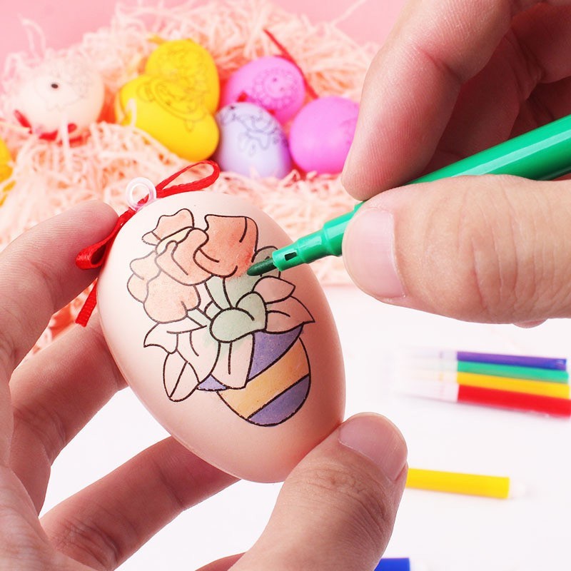 Easter Egg DIY Set Spidol Murah Souvenir Egg Hunt Mainan Telur Paskah