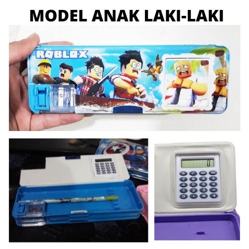 Tempat Pensil Ada Rautan Dan Kalkulator 2 Pintu 114144